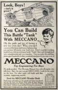 1917 Meccano Erector Set Ad ~ Build a Battle Tank