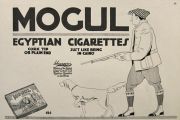 1915 Mogul Egyptian Cigarettes Ad ~ Hunter & Dog