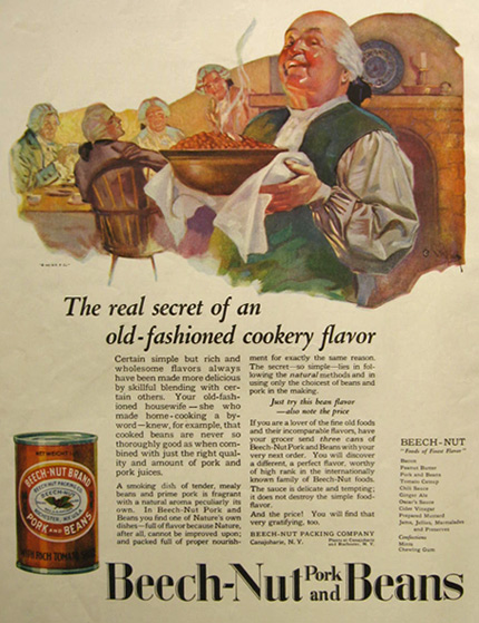1921 Beechnut Pork & Beans Ad