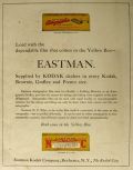 1921 Eastman Kodak Film Ad ~ Autographic & N.C.