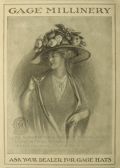 1909 Gage Millinery Hats Ad
