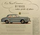 1953 Humber Super Snipe UK Automobile Ad