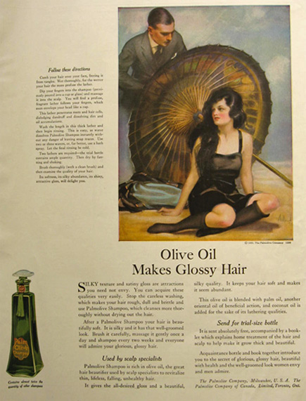 1921 Palmolive Shampoo Ad ~ Neysa McMein