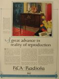 1926 RCA Radiola 30 Ad ~ Great Advance