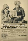 1927 Santa Fe Railroad to California Ad