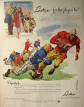 1948 Lastex Ad ~ U.S. Rubber Co ~ Football Pants ~ John Cullen Murphy