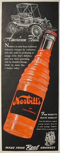 1949 Nesbitt's Orange Drink Ad