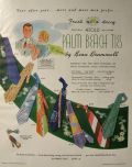 1950 Beau Brummell Palm Beach Ties Vintage Ad