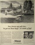 1947 Floating Stinson Voyager Ad ~ Melbourne Brindle