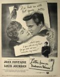 1948 Movie Ad ~ Letter From An Unknown Woman ~ Joan Fontaine