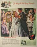 1947 Wurlitzer Juke Box Ad ~ Bridal Waltz ~ Albert Dorne