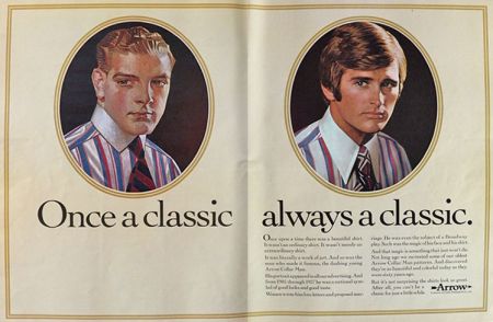 1973 Arrow Shirts Ad ~ Always a Classic