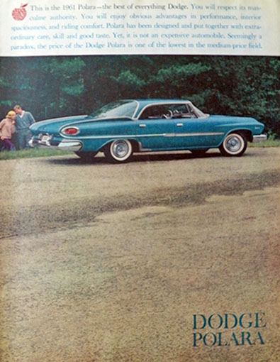 1960 Dodge Polara Ad ~ Masculine Authority