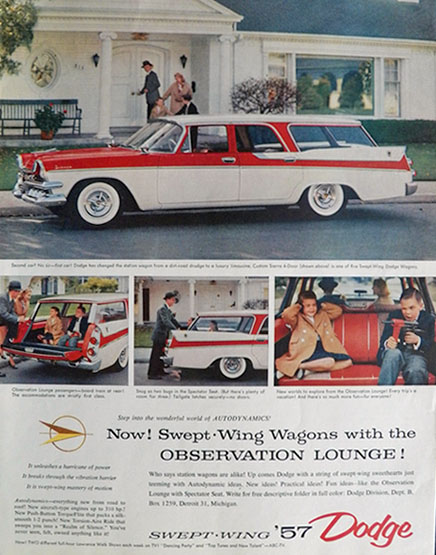 1957 Dodge Sierra Swept-Wing Wagon Ad
