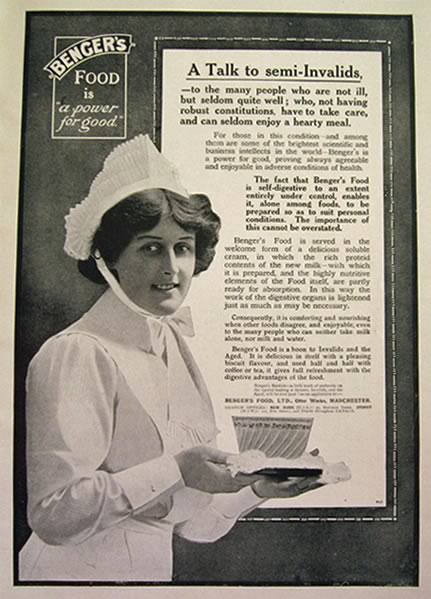 1915 Benger's Food Ad ~ A Talk to Semi-Invalids