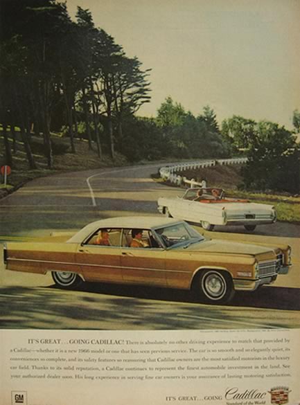 1966 Cadillac Sedan De Ville Ad