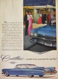 1959 Cadillac Ad ~ Waldorf Astoria