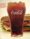 1966 Coca Cola Ad ~ Coke & a Sub Sandwich