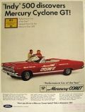 1966 Mercury Comet Cyclone GT Ad ~ Indy Pace Car