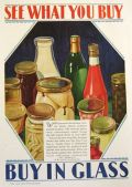 1929 Glass Container Ad ~ See What You Buy