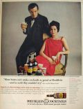 1966 Heublein Cocktail Ad ~ Robert Goulet & Wife