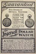 1901 Ingersoll Dollar Watch Ad ~ Yankee & Eclipse