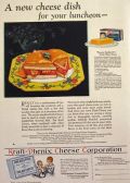 1929 Kraft American Cheese Ad ~ Tomato Sandwich Recipe