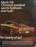 1966 American Motors Marlin Fastback Vintage Car Ad