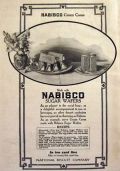 1909 Nabisco Sugar Wafers Ad ~ Cream Cones Recipe