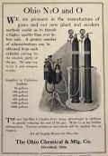 Ohio Chemical Antique Nitrous Oxide & Oxygen Tank Ad