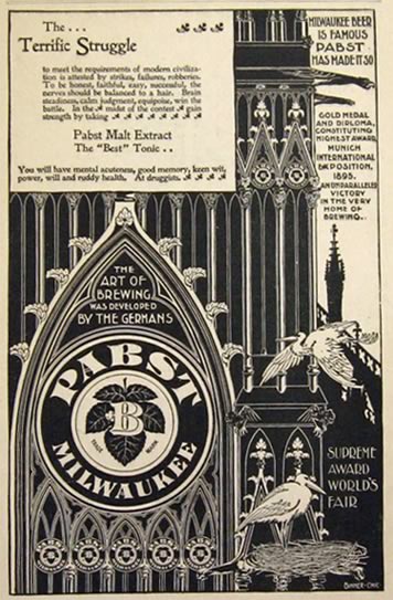 1896 Pabst Malt Extract Tonic Ad