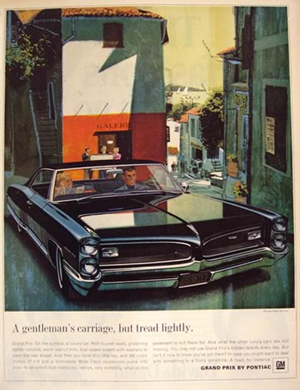 1966 Pontiac Grand Prix Ad ~ VK / AF Art
