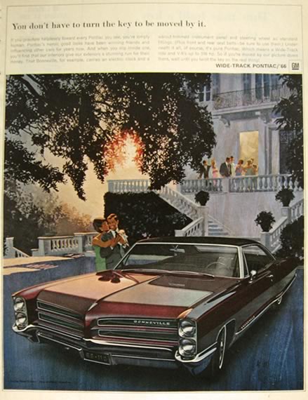 1966 Pontiac Bonneville Ad ~ VK / AF Art