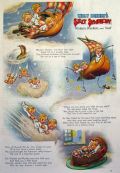 1937 Disney's Silly Symphony Cartoon Page ~ Wynken, Blynken & Nod