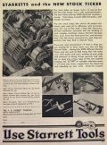 1931 Starrett Tools Ad ~ New Stock Ticker