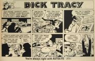 1966 Ford Autolite Spark Plugs Ad ~ Dick Tracy Cartoon