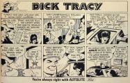 1966 Ford Autolite Spark Plugs Ad ~ Dick Tracy Cartoon