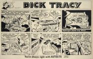 1966 Ford Autolite Spark Plugs Ad ~ Dick Tracy Cartoon