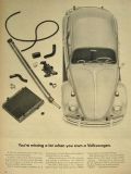 1966 Volkswagen VW Beetle Ad ~ You're Missing A Lot