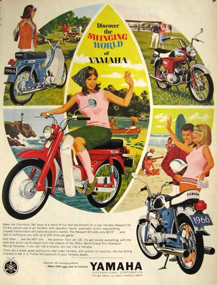 1966 Yamaha Newport 50 Motorcycle Ad