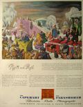 1944 Capehart Farnsworth Radio Ad ~ Petrouchka Carnival Scene