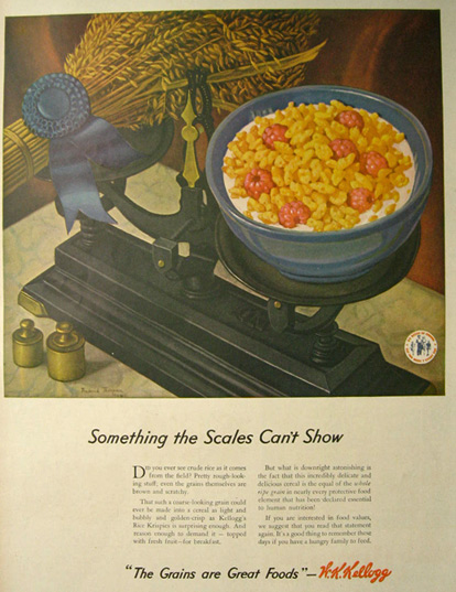 1944 Kellogg's Rice Krispies Ad ~ Frederick Thompson