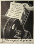 1944 Mimeograph Duplicator Ad