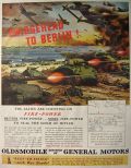 1943 WWII Oldsmobile General Motors Ad ~ Bridgehead to Berlin