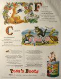 1947 Puss 'n Boots Cat Food Ad ~ Rojankovsky