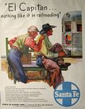 1947 Santa Fe Railroad Ad ~ El Capitan