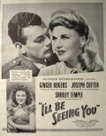 1944 Movie Ad ~ I'll Be Seeing You ~ Ginger Rogers