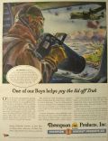 1944 WWII Thompson Aircraft Ad ~ Aerial Photographer at Truk