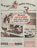 1945 Heatrola Bar-B-Kewer Range Oven Ad