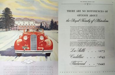 1936 Cadillac La Salle Convertible Coupe Ad